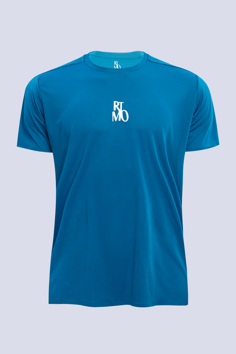 Gym Tee - Saxony blue