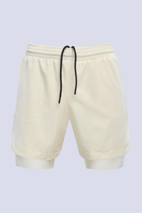 Shorts with liner - Beige